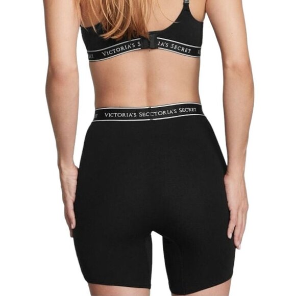 NWT‎ Victoria's Secret Thick Logo Boxer Brief  BLACK Size XL - Picture 3 of 7